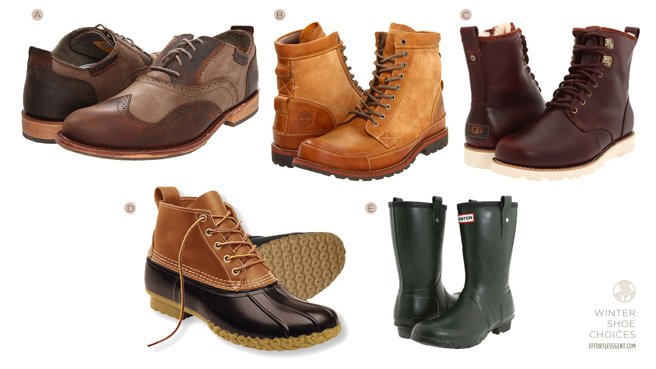 What shoes to wear in the rain and snow 