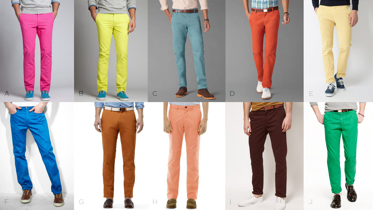 How to Wear Colorful Chinos and Pants · Effortless Gent